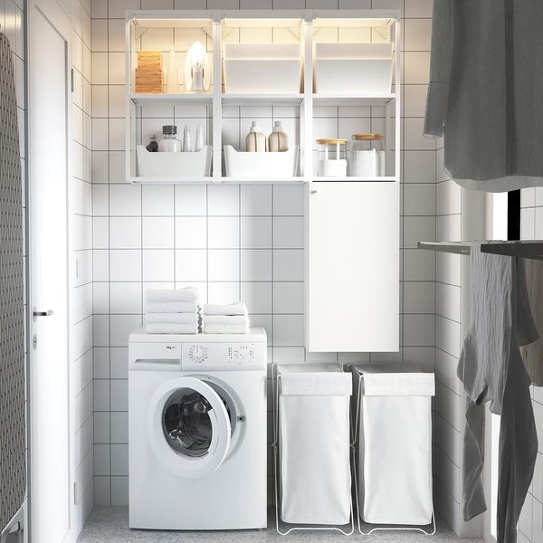 ENHET Комбинация д/хранения - белый 120x32x150 см - фото 3