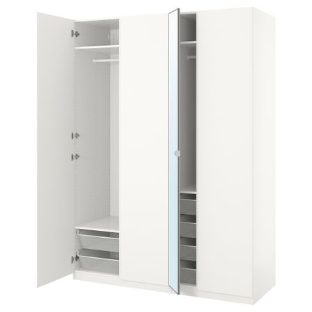 Гардероб, 175x60x236 см, белый, Vikanes Vikedal IKEA PAX ПАКС 591.612.70