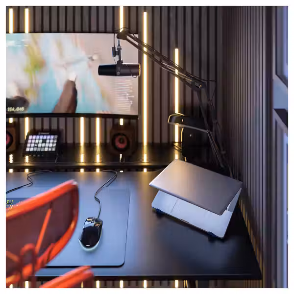 LÅNESPELARE ЛОНЕСПЕЛАРЕ Подставка для ноутбука - складной/синий - фото 4