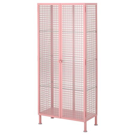 IKEA PS 2026 IKEA PS 2026 Шкаф-витрина - светло-розовый 73x36x160 см