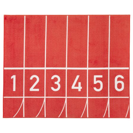 Ковер, короткий ворс СПРИНГА, красный (133x160 см)