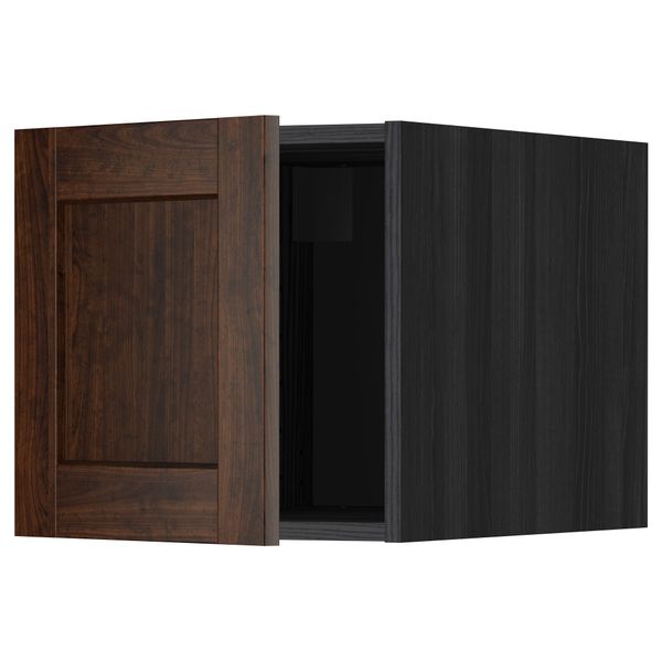 Верхний шкаф МЕТОД, черный, Эдсерум коричневый (40x40 см) - схема-чертеж с размерами