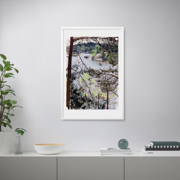 Постер СВАНЕСУНД, Кирквикен в Лидингё (61x91 см) - схема-чертеж с размерами