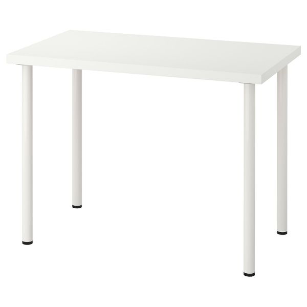 Стол, белый 100x60 см IKEA LINNMON ЛИННМОН / ADILS АДИЛЬС 892.793.86 - фото 1