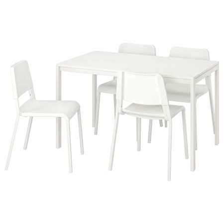Стол и 4 стула, 125 cm IKEA MELLTORP МЕЛЬТОРП, TEODORES ТЕОДОРЕС 292.212.56