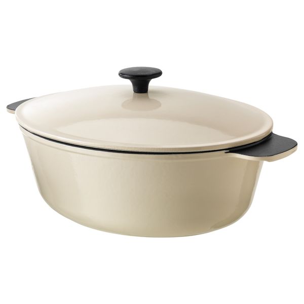 Казан с крышкой СЕНИОР, белый белый с оттенком (5 л) - фото 1