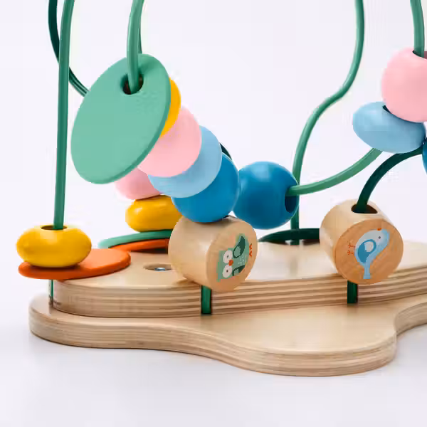 UPPSTÅ Лабиринт с бусинами - разноцветный - схема-чертеж с размерами