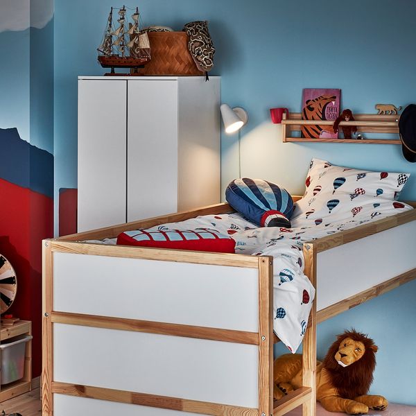 Двусторонняя кровать, белый/сосна 90x200 см IKEA KURA КЮРА 803.667.74 - фото 7