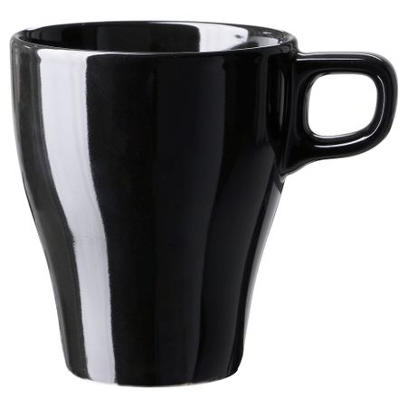 Кружка ФЭРГРИК, каменная керамика черный (25 сл)