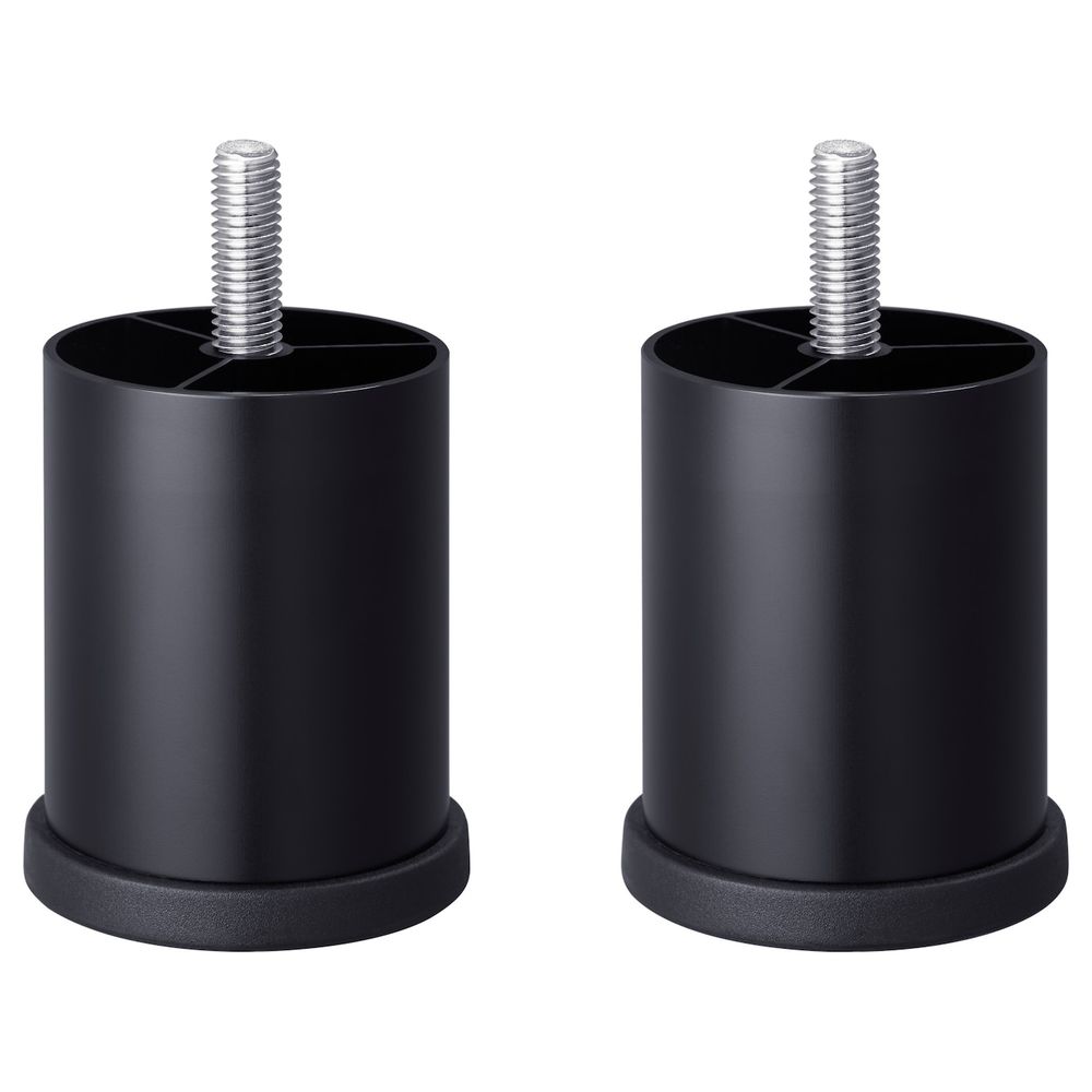 Ножка, круглой формы/черный 6 см IKEA BESTÅ БЕСТО 903.787.57 - схема-чертеж с размерами