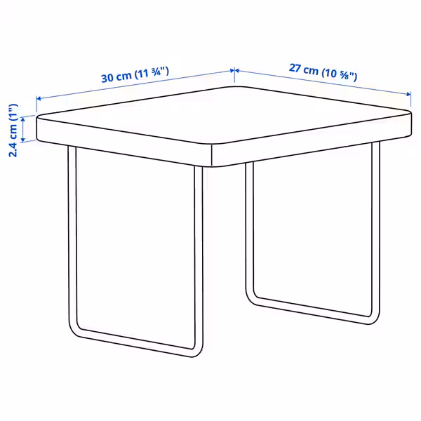 IKEA, дополнительный ракурс - схема-чертеж с размерами