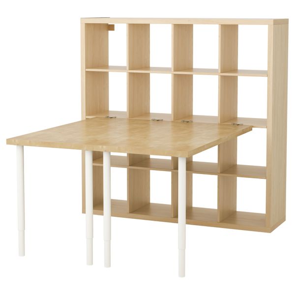 Стол, комбинация КАЛЛАКС, под березу (147x147 см) - схема-чертеж с размерами