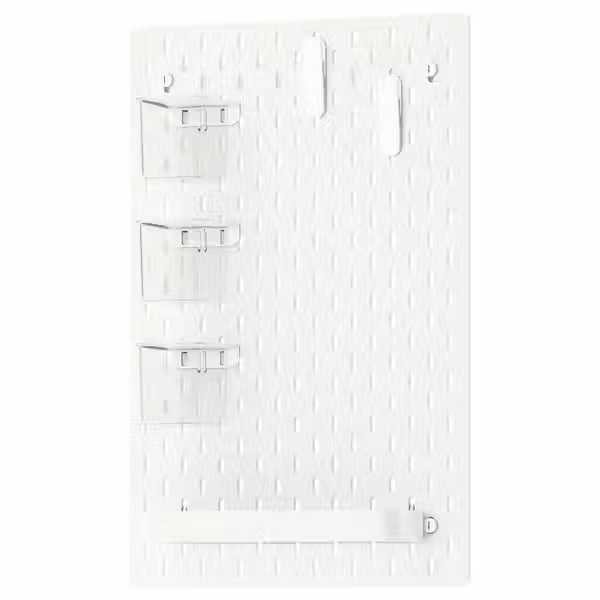 SKÅDIS Настенная панель, комбинация - белый 36x56 см - фото 1