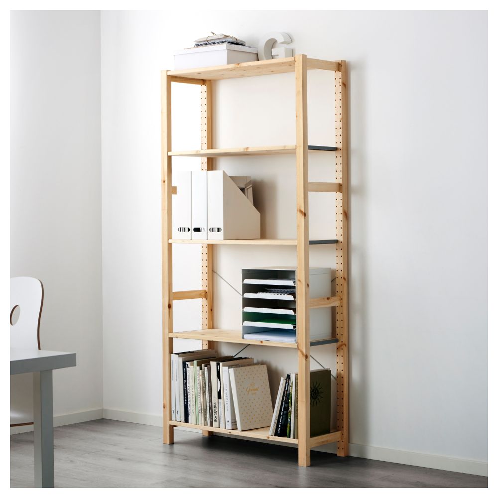 Стеллаж ИВАР, сосна (89x30x179 см) - фото 1