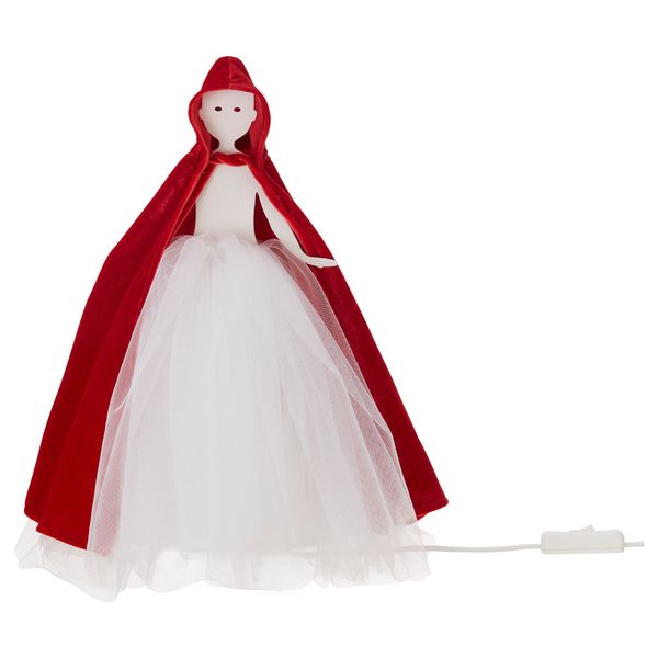 Настольная лампа, светодиодная СТРОЛА, девочка красный, белый - фото 2