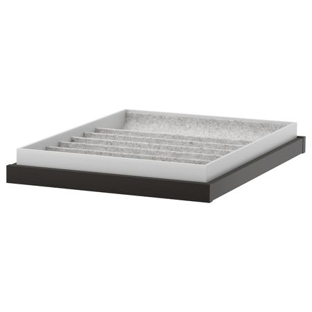 Выдвижная полка+вставка, черно-коричневый 50x58 см IKEA KOMPLEMENT КОМПЛИМЕНТ 092.495.10