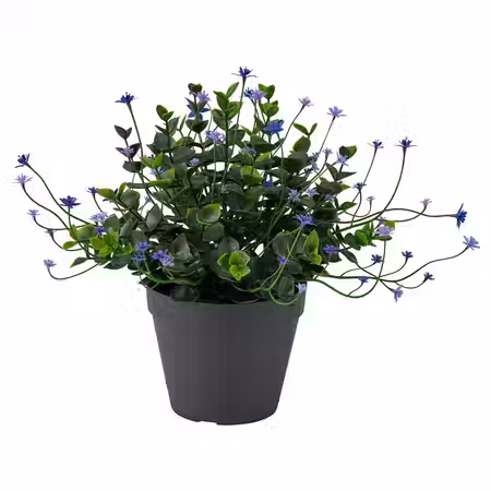 FEJKA Искусственное растение в горшке - д/дома/улицы/цветок сиреневый 12 см