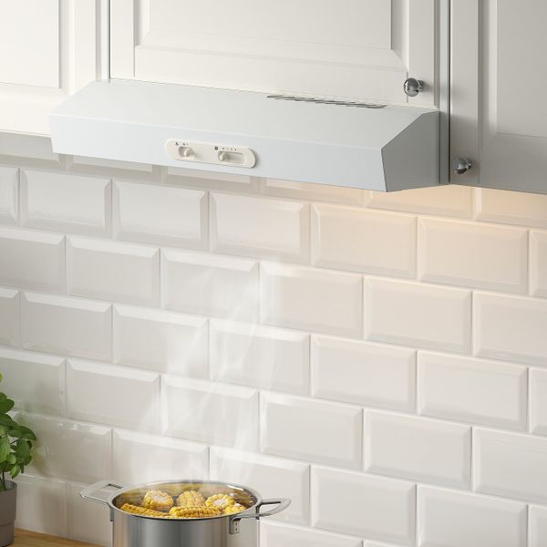 Колпак вытяжного шкафа стенного крепл, белый 60 см IKEA LAGAN ЛАГАН 903.825.04 - фото 3