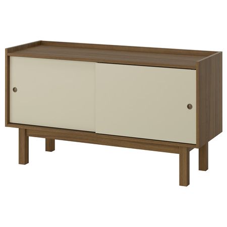 FÖRSÄLJARE Сервант - темно-бежевый дерево/светло-бежевый 140x46x78 см