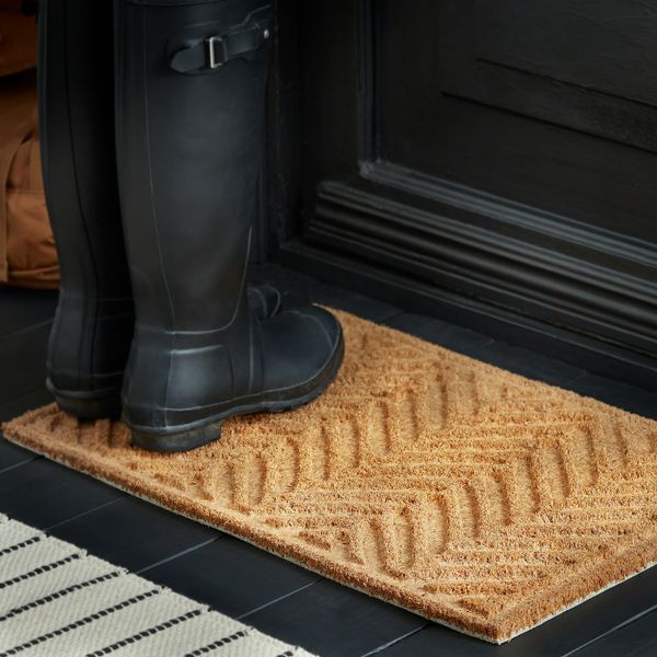Придверный коврик, неокрашенный 40x60 см IKEA HÖSTKVÄLL ХЁСТКВЭЛЛ 804.974.16 - схема-чертеж с размерами