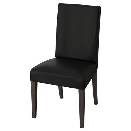 Стул, темно-коричневый/Глосе черный IKEA HENRIKSDAL ХЕНРИКСДАЛЬ 203.809.52