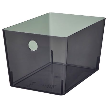 Контейнер, прозрачный черный, 18x26x15 см IKEA KUGGIS КУГГИС 405.685.52