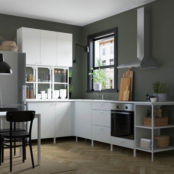Угловая кухня, белый IKEA BEGIVENHET БЕГИВЕНХЕТ 093.378.37 - фото 3