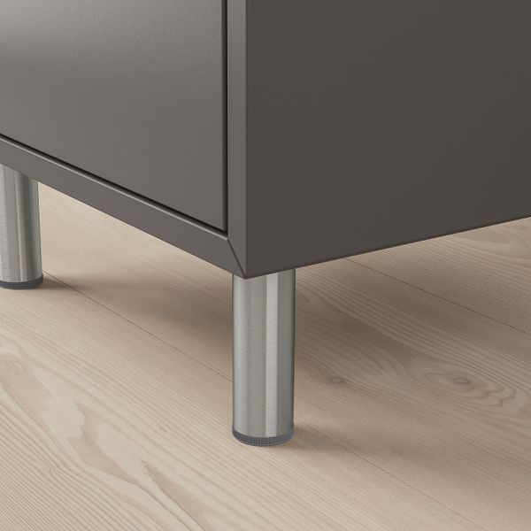 Комбинация шкафов с ножками, темно-серый/светло-серый 35x35x80 см IKEA EKET ЭКЕТ 092.864.23 - фото 4