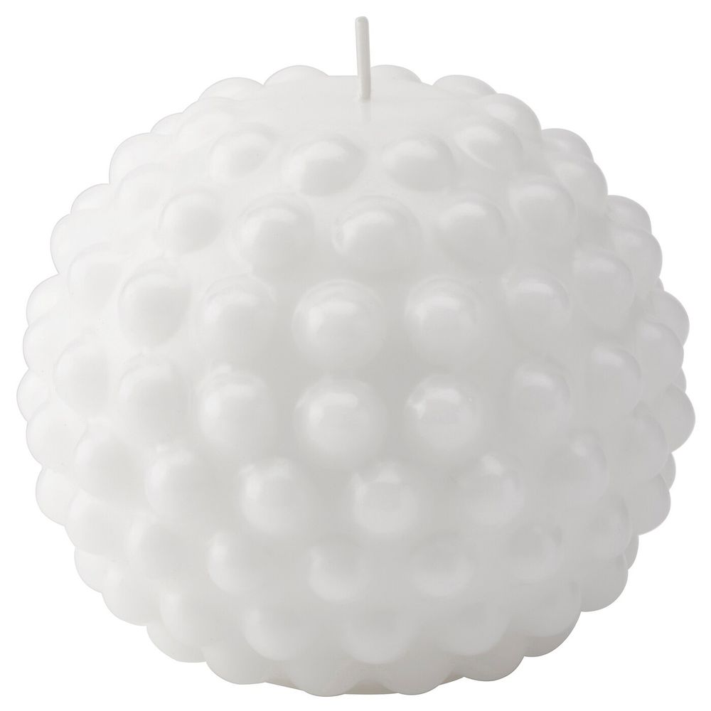 Неароматическая свеча формовая, круглой формы/белый 9 см IKEA SKÅRAD 704.700.35 - схема-чертеж с размерами