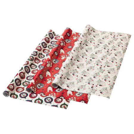 Рулон оберточной бумаги ВИНТЕР 2018, с рисунком (3x0.7 м 3 шт)