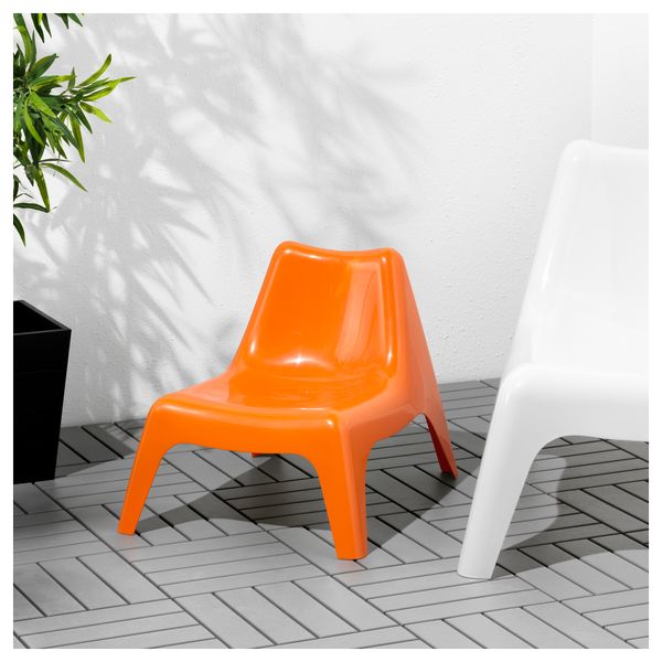 Детское садовое кресло БУНСЁ, оранжевый - фото 5