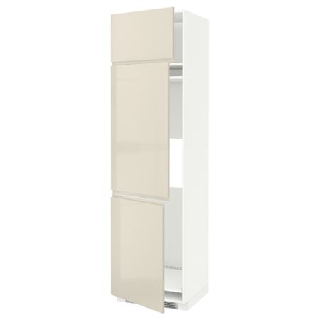 Высокий шкаф для холодильник, морозилки, 3 дверцы IKEA METOD МЕТОД 494.692.08