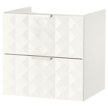 Шкаф для раковины с 2 ящ, Решён белый 60x47x58 см IKEA ГОДМОРГОН 303.909.79