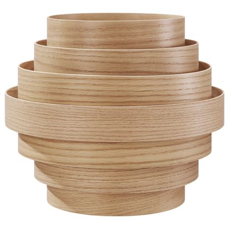 DYKARKLOCKA ДЮКАРКЛОККА Абажур для подвесн светильника - дубовый шпон, беленый 40 см