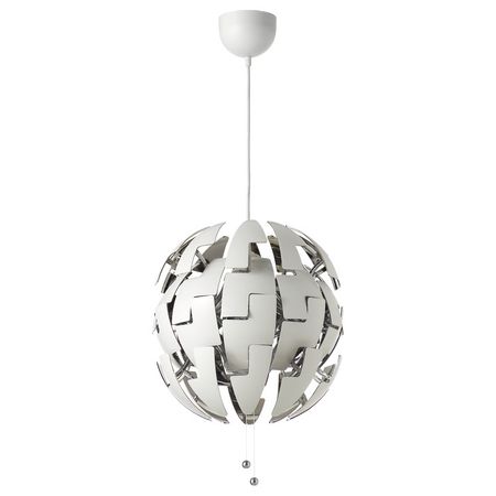 IKEA PS 2014 Подвесной светильник - белый/серебристый 35 см