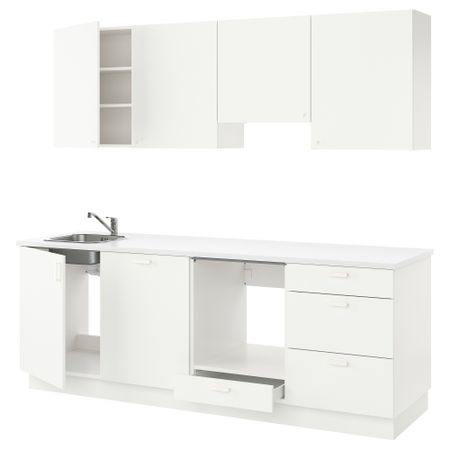 Кухня, белый, 243x63.5x222 см IKEA BEGIVENHET БЕГИВЕНХЕТ 893.378.76