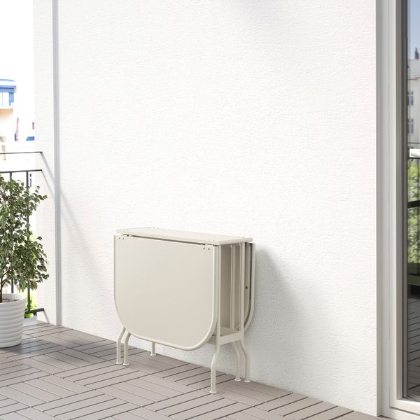 Складной стол, садовый, бежевый 24x77x130x74 см IKEA SALTHOLMEN САЛЬТХОЛЬМЕН 603.761.75 - фото 4