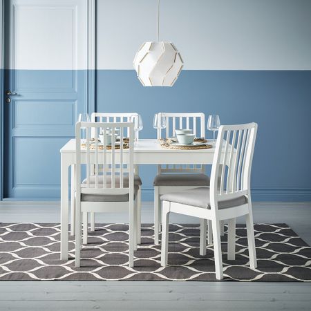 Ковер безворсовый, ручная работа/сетчатый орнамент серый 170x240 см IKEA STOCKHOLM 2017 СТОКГОЛЬМ 2017 703.526.59