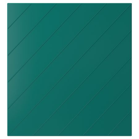 Дверь ХАЛЛСТАВИК, сине-зеленый (60x64 см)