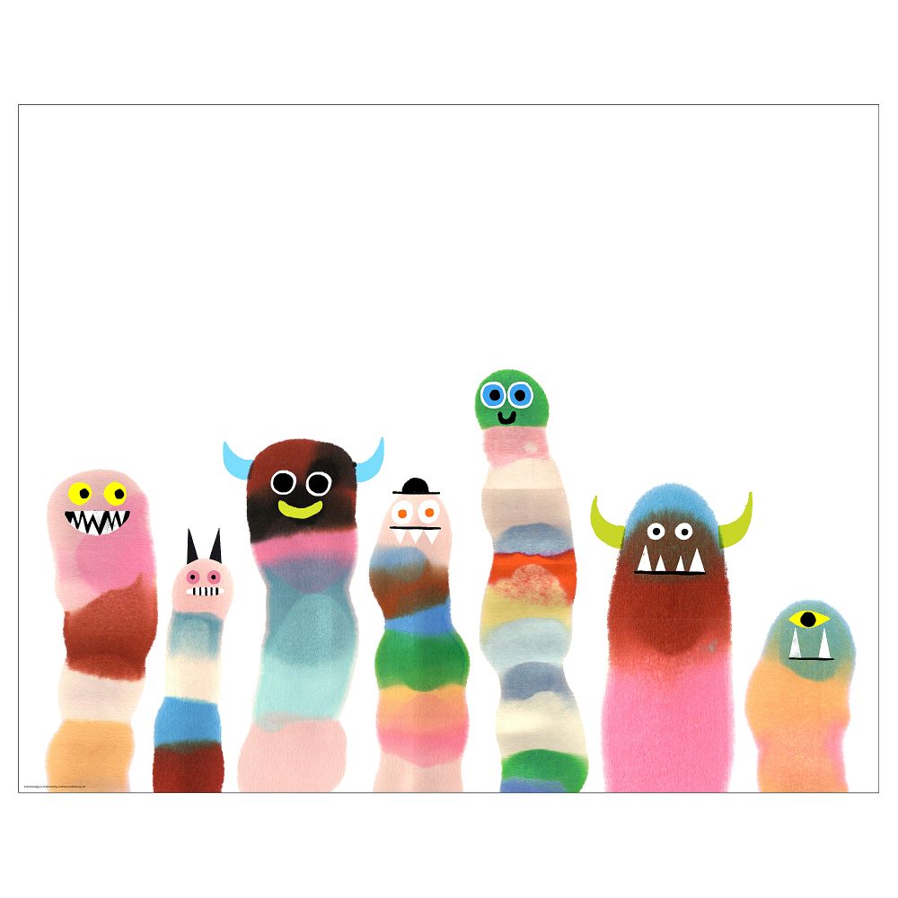 Постер, Демоны-черви, 50x40 см IKEA DRÖMBILD ДРЁМБИЛЬД 405.788.86 - фото 1