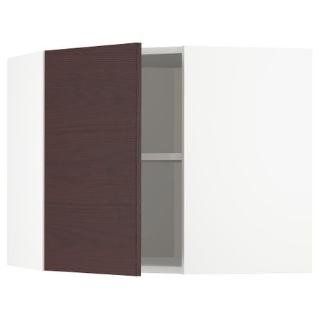 Угловой навесной шкаф с полками, 68x60 cm IKEA METOD МЕТОД 493.354.31