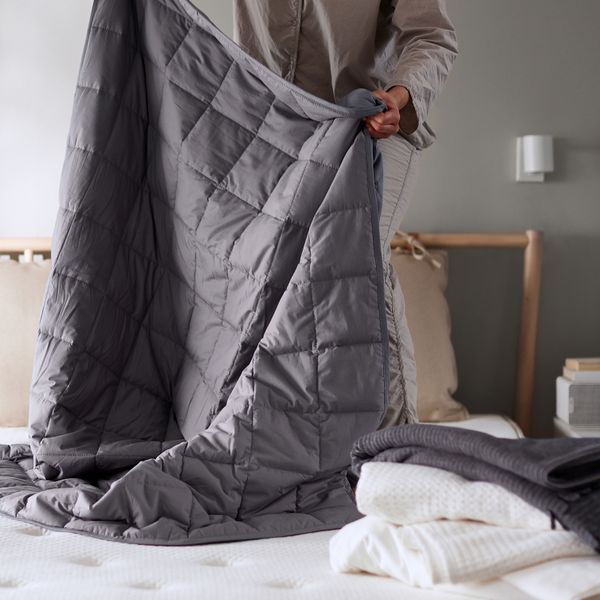 Утяжеленное одеяло, прохладное, 150x200 cm 6 kg IKEA ODONVIDE 805.033.23 - схема-чертеж с размерами