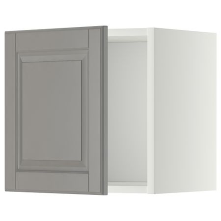 Навесной шкаф, белый, Bodbyn серый, 40x40 см IKEA METOD МЕТОД 394.633.20