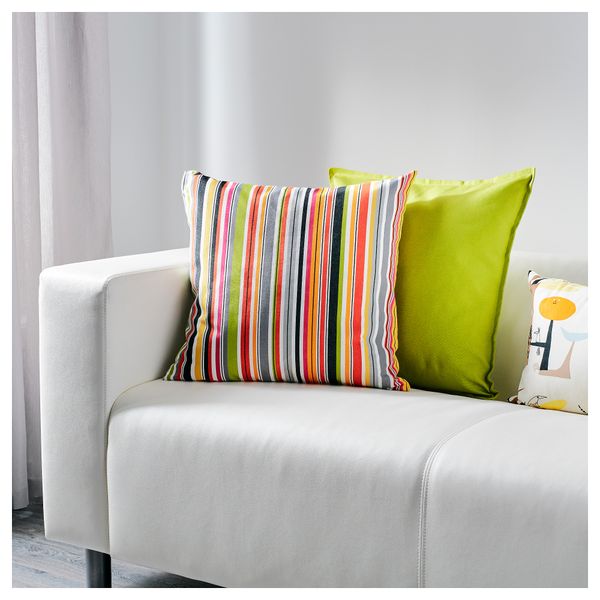 Чехол на подушку ОКЕРВАЛЛЬМО, разноцветный (50x50 см) - схема-чертеж с размерами