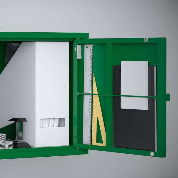 Шкаф, металлический/темно-зеленый 35x35 см IKEA ЛИКСГУЛЬТ 403.996.63 - фото 4