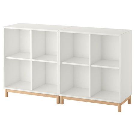 Комбинация шкафов с ножками, белый 140x35x80 см IKEA ЭКЕТ 892.864.81