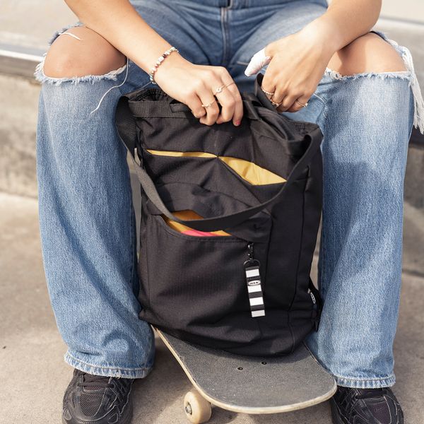 Дорожная сумка, черный, 28x12x44 см, 16 л IKEA VÄRLDENS ВЭРЛДЕНС 904.879.16 - фото 4