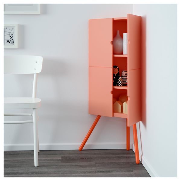 Шкаф угловой ИКЕА ПС 2014, розовый (52x110 см) - фото 2