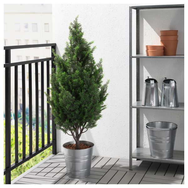 Искусственное растение в горшке ФЕЙКА, д/дома/улицы, кипарис (21 см) - фото 3