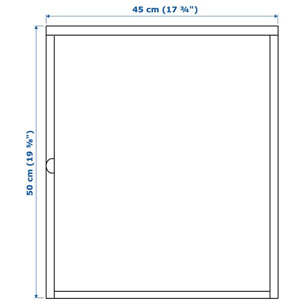 Шкаф, белый, 45x50 см IKEA HÄLLAN ХЭЛЛАН 503.637.29 - схема-чертеж с размерами